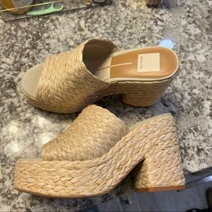 Dolce Vita ELORA HEELS LT NATURAL RAFFIA